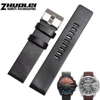 ราคา สายหนังวัวสำหรับสายนาฬิกา DIESEL Fit DZ7312 (21216165916)