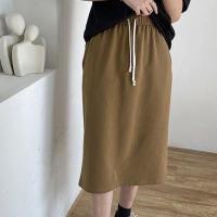 ราคา ChillChillday 1061 กระโปรงผ้าลูกฟูกนิ่ม สีน้ำตาลเข้ม สีดำ สีกรม ผู้หญิง ฟรีไซส์ (13384945059)