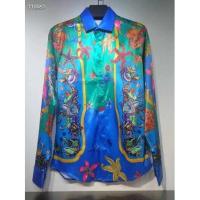 ราคา Versace เสื้อเชิ้ตผ้าฝ้ายแขนยาวพิมพ์ลายเสื้อเข้ารูปแฟชั่นผู้ชายไซส์ M 3Xl (16452577380)