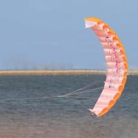 ราคา LazaraLife ทนทานท่องร่มสำหรับเล่นไคท์บอร์ดดิ้ง1 4M Kitesurfing Kiteboarding กีฬา Stunt 2 Line Stunt ว่าวพาราฟอยล์ Wing ร่มชูชีพ30เมตรทิศทางการบิน (10455280755)