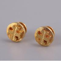 ราคา Tory Burch ต่างหูสตั๊ดโลหะเนื้อกลมเกลียวโลโก้อารมณ์เรียบง่ายเดินทางสตั๊ดต่างหูสำหรับผู้หญิง (17119818901)