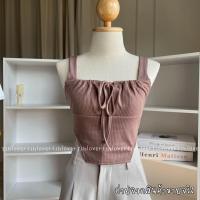 ราคา ? ? ? ? ? ครอปy2k ครอปรูดหน้า สายเดี่ยวเว้าข้างรูดหน้า (19554506762)