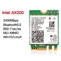 ราคา AX200ดูอัลแบนด์ไร้สาย AX200NGW 2 4Gbps 802 11ax ไร้สาย Intel Wi Fi 6 AX200 M 2 NGFF WiFi Wlan การ์ด (19881462671)
