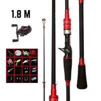 ราคา คันเบ็ด คันเบ็ดพร้อมรอก คันเบ็ดตกปลา เบ็ดตกปลา ชุดคันเบ็ดพร้อมรอก อุปกรณ์ตกปลา สินค้าส่งจากไทย (19816160179)