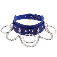 ราคา T B Kulit Choker Kolar untuk Wanita Goth Punk Choker Rantaian Perak Warna Harajuku KolarเทศกาลBarang Kemas (6774816042)