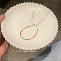 ราคา สร้อยข้อมือหลากสีน่ารักถ้าฉันกำไลข้อมืออะคริลิคโดพามีนลายดอกไม้สำหรับเครื่องประดับแฟชั่นสำหรับผู้หญิง (19743953319)