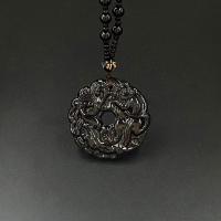 ราคา สร้อยคอแฟชั่นสำหรับผู้ชายสร้อยคอจี้หินแก้วกลมสำหรับผู้หญิงพร้อมจี้รูปสัตว์ในตำนาน (20946821177)