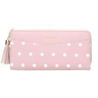 ราคา Baellerry กระเป๋าสตางค์ผู้หญิงเกาหลีน่ารัก Polka Dot ยาวคลัทช์ Multifunctional Zipper พู่โทรศัพท์มือถือกระเป๋า (8774062297)