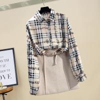 ราคา พร้อมส่งด่วน เสื้อเชิ้ตลายสก็อต สไตล์ Versace ลุคเรียบหรู เนื้อผ้านิ่มเด้ง เสื้อเชิ้ตผู้หญิง เสื้อเชิ้ตใส่ทำงานแมทซ์ได้หลายลุค (11720656939)