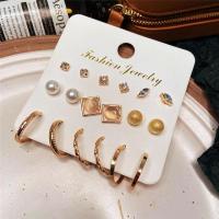 ราคา 17MILE Fashion Geometric Stud Earrings Set For Women Gold Color Pearl Earrings Vintage Set of Earrings Brincos Gifts Jewelry (9478143040)