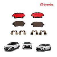 ราคา BREMBO ผ้าเบรค TOYOTA VIOS YARIS วีออส ยาริส E J G S (20603523128)