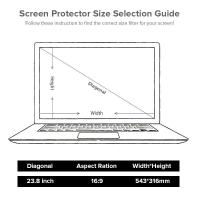 ราคา llano อะคริลิก Anti blue Ray ฟิล์มกันรอยหน้าจอคอมพิวเตอร์แบบแขวน ฟิล์ม PET HD ป้องกันแสงสะท้อน Anti UV Anti scratch Eye Protection Screen Film for 17 27 inch PC Computer Monitor (3414486049)