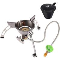 ราคา BRS Windproof Camping Gas Stove3240W Portable Foldable Butane Propane Backpacking Stove with Piezo Ignition (19643889334)