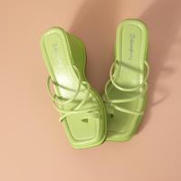 ราคา 25twentyfives Butter รองเท้าส้นตึกสายไขว้สไตล์สายเกา ส้นสูง3นิ้ว (19307885247)