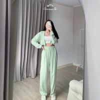 ราคา Aromashop123 ชุดเซทฮู้ดแขนยาวขายาว กางเกงสายฝอ กางเกกงออกกำลังกาย ชุดเซท2ชิ้นผู้หญิง กางเกงขายาวใส่สบาย กางเกงขากระบอกหญิง (17714764229)