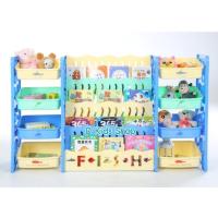 ราคา D Kids ชั้นวางหนังสือเด็ก ชั้นวางหนังสือ 3in1 พร้อมชั้นเก็บของเล่นชุดใหญ่ 2 ด้าน ซื้อ1ได้ถึง3 (20712363125)