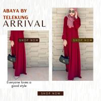 ราคา ชุดเดรสอิสลาม Abaya Basic เนื้อผ้า Italian silk ขนาดฟรีไซส์ (16394262030)