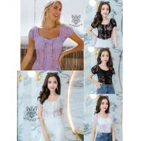 ราคา Sweet bodysuite บอดี้สูทลูกไม้ แต่งระบาย ปาดไหล่ (6744840888)