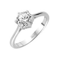 ราคา Merii แหวนเงินแท้ 925 ชุบโรเดียม ประดับเพชร CZ ขนาด 6 25 mm ฝัง6หนามเตย แหวนเพชรCZ cubic zirconia 100 Cuts 221R0017 01 (9704212261)