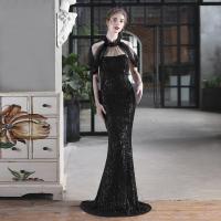 ราคา Ever Pretty ชุดราตรียาวหรูหราลูกไม้ปักเลื่อมชุดปาร์ตี้งานแต่งงานคอเชือกแขวนคอชุดราตรีนางเงือกที่สวย (12696486627)