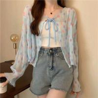 ราคา DD SHOPพร้อมส่ง Y1203 เสื้อคลุมไหมพรม ดีเทลลายจุด ผ้าซีทรูเบาๆบางๆ C (19774311524)