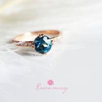 ราคา Rosenmarry แหวนพลอยแท้ลอนดอนบลูโทปาส ตัวเรือนเงินแท้ 925 สั่งซื้อรับฟรีผ้าเช็ดอัญมณี ฟรีค่าจัดส่ง RR025 (17217886795)