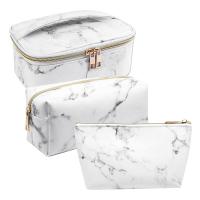 ราคา Marble Makeup Bag Set Portable Toiletry Pouch Bag Waterproof Organizer Case Storage Makeup Brushes Bag for Women Girls (20513620604)