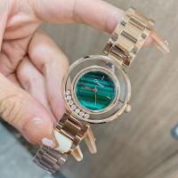 ราคา แฟชั่นใสนาฬิกาข้อมือผู้หญิงจากร้าน DIMINI ผู้หญิงที่มีชื่อเสียงทางออนไลน์ที่สายรัดเหล็กและมีเพชรล้อมรอบ นาฬิกา77072 (19534020933)