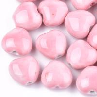 ราคา 10 pc Handmade Porcelain Beads Fancy Antique Glazed Porcelain Heart Blue 14 15x16x9 10mm Hole 2mm (14151822609)