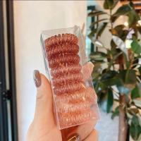 ราคา พร้อมส่ง ยางมัดผม สไตล์ invisibobble 1กล่องมี9ชิ้น ยางรัดผม ยางมัดผมไล่เฉด เซ็ตสุดคุ้ม (8784734351)