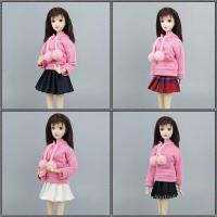 ราคา ชุดตุ๊กตาเสื้อผ้าสำหรับตุ๊กตาบาร์บี้แฟชั่นมีฮู้ดเสื้อวอร์มกระโปรงมีจีบสำหรับของเล่นเด็กอุปกรณ์เสริมตุ๊กตาข้อต่อแบบเบ้าสำหรับเด็ก1 4นิ้วสีชมพู4เซ็ต ล็อต (19424502227)