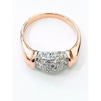 ราคา แหวนเงินแท้ ชุบพิ้งค์โกลด์ ชุบทองคำขาว ประดับเพชร CZ White (637038354)