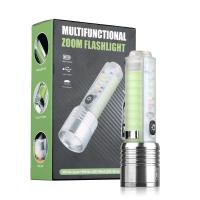 ราคา Fluorescence Torch UV Red Blue Side Lights Type C USB Rechargeable Multifunction White Laser LED Flashlight with Magnet Clip (20682499222)