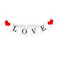 ราคา พร้อมส่ง ธงราว ธงแบนเนอร์ I LOVE YOU LOVE MARRY ME ป้ายครบรอบ มีเชือกในตัว (5947400308)
