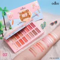 ราคา ODBO OD256 โอดีบีโอ แซนด์บีช ซิกส์ทีน คัลเลอร์ บีชท์ อายแชโดว์ พาเลท บลัชออน16สี ของแท้100 (14875921555)