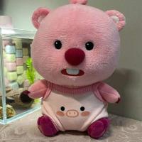 ราคา Doll super cute little beaver doll plush toy dress up donut glasses hat camera sweater (21178567786)