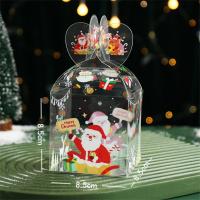 ราคา Festive Candy Bag Packaging Transparent PVC Gift Box Candy Bag For Christmas Santa Claus Christmas Apple Box Transparent PVC Apple Box (20324537297)