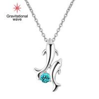 ราคา จี้สร้อยคอรูปปลาโลมาคู่รูปคลื่นความโน้มถ่วงประดับเพชรเทียมสร้อยคอปรับความยาวได้ (20637817821)