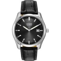 ราคา Citizen Eco Drive Corso Mens Watch Stainless Steel Classic Black Strap Black Dial (16936209990)
