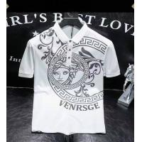 ราคา M 4XL Versace Men S Hot Diamond Lapel Polo Shirts Summer Short Sleeve Business Casual T Shirt Top (15651945962)