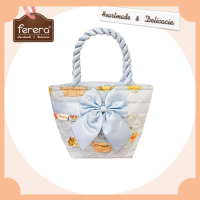 ราคา FERERA เฟอเรร่า กระเป๋าถือผ้าคอตตอนขนาดเล็ก (10396287146)