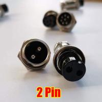 ราคา หัวแจ็คคอนเนคเตอร์เหล็ก GX 16 Plug connector คอนเน็คเตอร์ 16mm GX 16 มี 2345678 pin ราคาต่อ 1 ชุด ตัวเมียต่อลอย ตัวผู้แบบขันเกลียว (17337575902)
