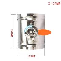 ราคา Stainless Steel 201 Damper Air Valve Motorized Check Valve for 3 4 5 6 8inch Pipe 80 100 125 150 200mm (20087753928)