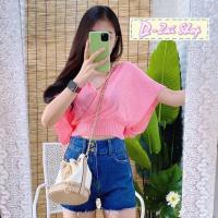 ราคา Studio เสื้อครอปแขนค้างคาว แมทช์ง่ายๆ ไม่ตกเทรนนะจ๊ะ (16949913936)