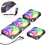 ราคา Aigo L12พัดลมเคสคอมพิวเตอร์การเชื่อมต่อแบบไม่มีสาย Ventoinha PC 120มม ชุดระบายความร้อนแบบพัดลม Rgb 4ขา PWM ซีพียูพัดลมทำความเย็นระบายความร้อนด้วย3Pin5v (19676274662)