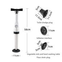 ราคา Toilet Sewer Dredge Clogged Remover Pipe Toilet Plungers Drain High Pressure toilet air drain blaster pump Pneumatic Dredge Traps Drains (19764828066)
