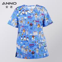 ราคา เสื้อเสื้อชิ้นบนแขนสั้นโรงพยาบาลสำหรับผู้หญิงผู้ชายเครื่องแบบสุขาภิบาลเสื้อชุดเดรสให้นม Seragam Suster ฤดูร้อน (19550976288)