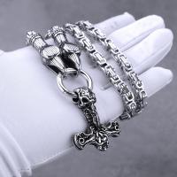 ราคา จี้สมอเรือไวกิ้งโบราณโอดินสร้อยคอ Crow สแตนเลสผู้ชายของขวัญเครื่องประดับเคลต์ไวกิ้ง (18627299562)