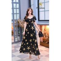 ราคา เช็คสินค้าในแชทก่อนสั่ง S 3XL GANNIESHOP P19 Maxi dress เดรส เดรสยาว เดรสผ้าชีฟอง เดรสสาวอวบ เดรสสีดำ เดรสสีนู้ด เดรสลายปลาดาว เดรสพริ้วๆ เดรสชายระบาย เดรสใส่ไปทะเล ใส่เที่ยว ใส่ไปงานแต่ง (18149932722