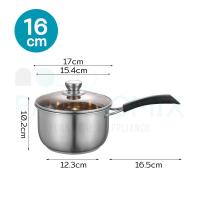 ราคา หม้อสแตนเลส หม้อต้มสแตนเลส หม้อแกงสแตนเลส หม้อฝากระจก หม้อต้ม2หู หม้อมีด้ามจับ สแตนเลส304 สแตนเลสหนาพิเศษ Stainless Pot ราคาโรงงาน พร้อมส่ง (15298711693)